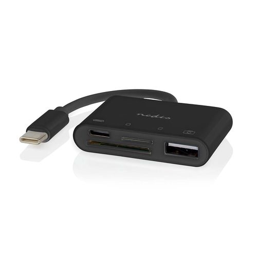 USB Hub | 1x USB-C™ | 1x USB A / 1x USB-C™ | 4 port(s) | USB 2.0 | USB Powered | SD & MicroSD CCGB64780BK01 5412810416011