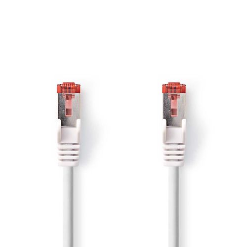 CAT6a Network Cable | S/FTP | RJ45 Male | RJ45 Male | 1.50 m | Snagless | Round | LSZH | White | Box CCGB85330WT15 5412810416547