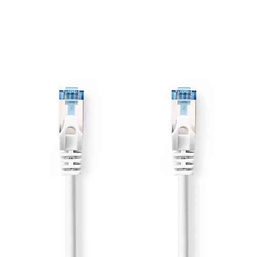 CAT6a Network Cable | S/FTP | RJ45 Male | RJ45 Male | 0.25 m | Snagless | Round | LSZH | White | Label CCGL85330WT025 5412810424184