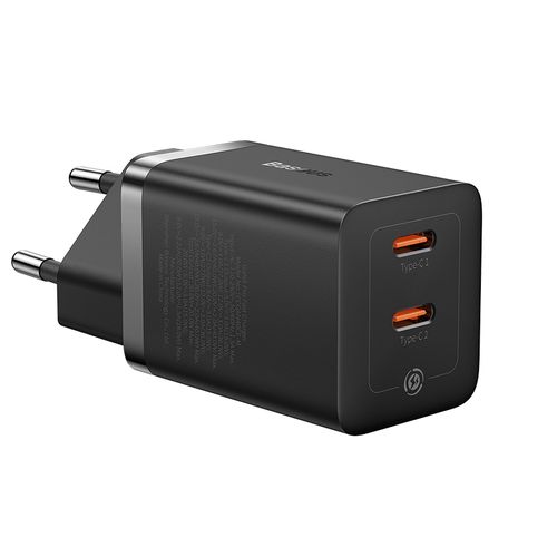 Wall Fast Charger GaN5 Pro 40W 2xUSB-C QC3.0 PD3.0, Black CCGP180101 6932172627904