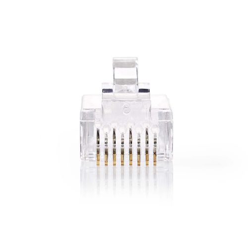 RJ45 Pass Through Connector for CAT5 UTP Stranded Cables (10 pcs) CCGB89331TP 5412810424757