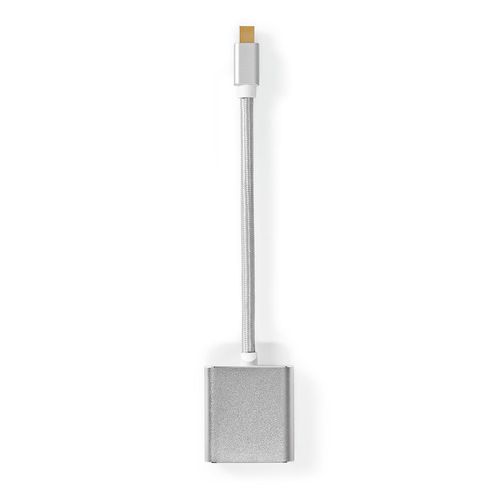 Mini DisplayPort Cable | DisplayPort 1.2 | Mini DisplayPort Male | DVI-D 24+1-Pin Female | 21.6 Gbps | Gold Plated | 0.20 m | Round | Braided | Silver | Cover Window Box CCTB37750AL02 5412810331710