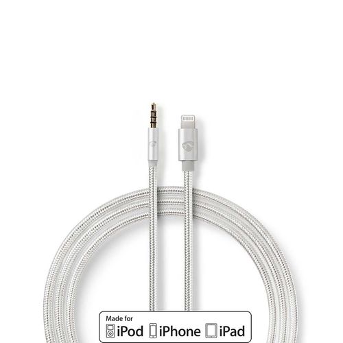 Lightning Adapter | Apple Lightning 8-Pin | 3.5 mm Male | Gold Plated | 1.00 m | Round | Nylon CCTB39940AL10 5412810313099