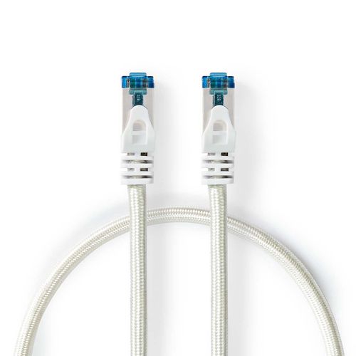 CAT6a Network Cable | S/FTP | RJ45 Male | RJ45 Male | 10.0 m | Snagless | Round | Braided / PVC | Silver | Cover Window Box CCTB85321AL100 5412810333295