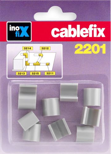 Cable organizer 8x7mm junctions silver 10pcs. CF3211-7