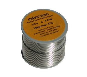 Soldering wire Sn60/Pb40 1.00mm 250g with flux Chemet CHM250/1F 4250071502347