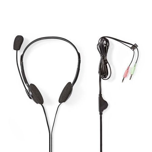 PC Headset with Microphone 2x3.5mm CHST100BK 5412810274130