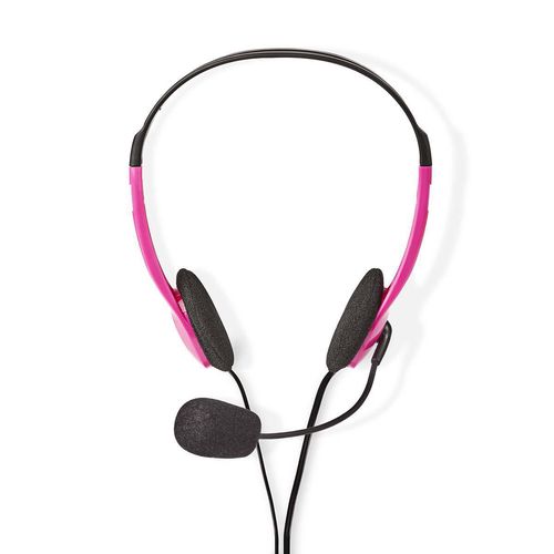 PC Headset | On-Ear | Stereo | 2x 3.5 mm | Fold-Away Microphone | Pink CHST100PK 5412810286881