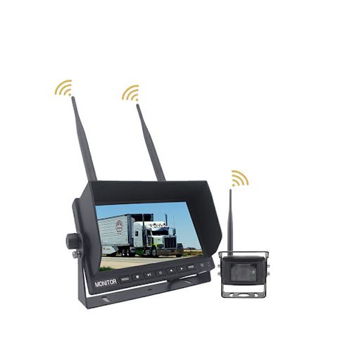 Wireless Backup Camera System 7" with 1 camera and monitor for 4 cameras CM-709MDW