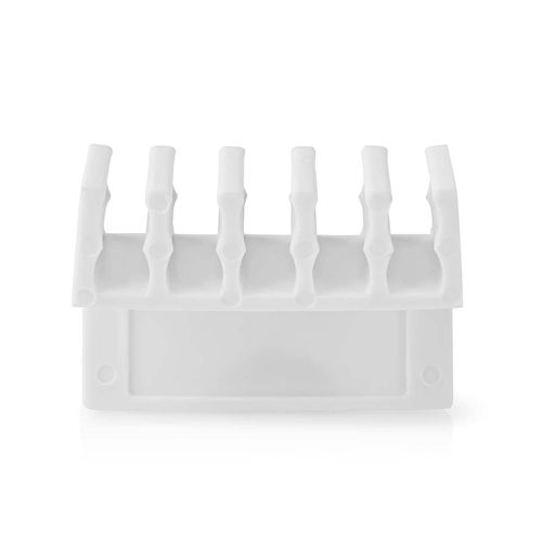 Cable Management | Cable Clip | Click and Go | 2 pcs | Number of slots: 5 Slots | Maximum cable thickness: 7.1 mm | Polypropylene | White CMGC21052WT 5412810335138