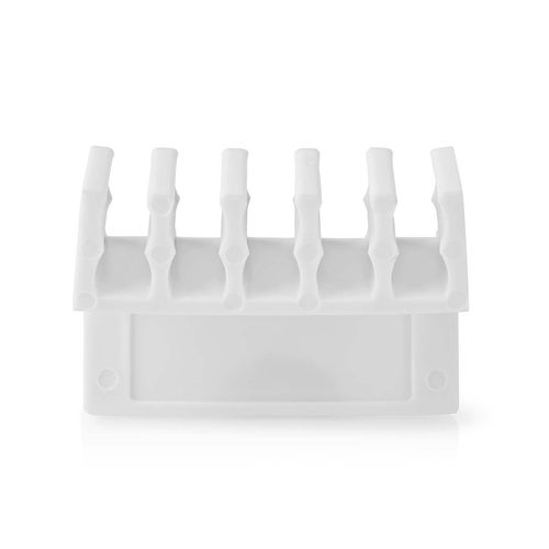 Cable Management | Cable Clip | Click and Go | 2 pcs | Number of slots: 5 Slots | Maximum cable thickness: 7.1 mm | Polypropylene | White CMGC21052WT 5412810335138