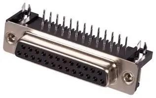 CONNECTOR, D SUB, RECEPTACLE, 25P 5504F1-25S-02-03-F1
