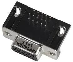 HD-D SUB CONN, R/A RCPT, DE, 15P, PANEL L77HDE15SD1CH4R