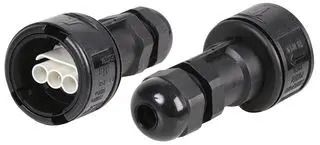 CABLE JOINT, BLACK, 9MM, FEMALE HOUSING 185-0A1011-P030-1