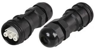 AQUA-SAFE IN-LINE W/PROOF 3P SOCKET 9MM 185-1A1011-S030-1.