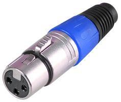 XLR SOCKET 3 PIN BLUE PSG08720