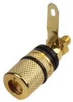 BINDING POST GOLD BLACK RING PS11481