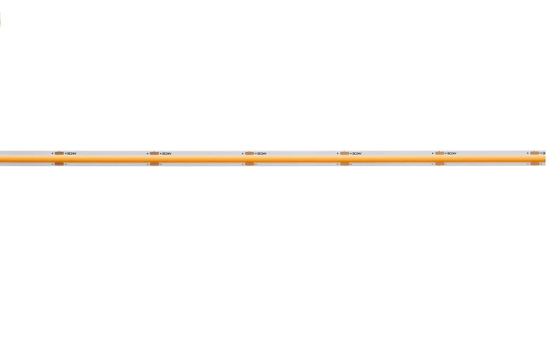 LED strip 24Vdc, 9W/m, COB 480LED/m, yellow, IP20, 180°, LEMLUX COB-Y480 4772081004241
