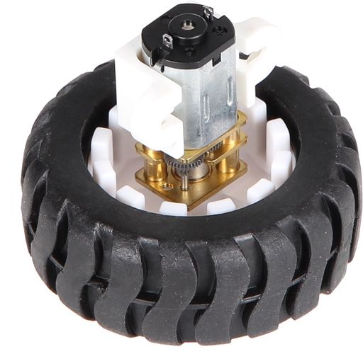 Metal gear motor with wheel 6VDC JOY-IT COM-Motor03 4250236817231