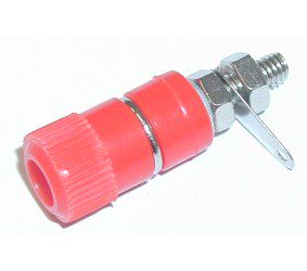 Binding post for banana plug 4mm, 50V, 6A red or clamp connection CO/H-BAN-FR 4012386060956