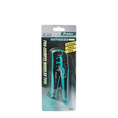 Pro-Crimper Modular Tool for RJ45, RJ22, RJ12, RJ11 160mm CP-373 Pro'sKit CP-373 4710810391095
