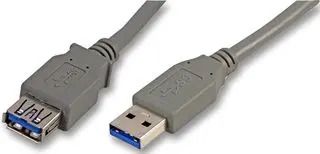 LEAD, USB3.0 A MALE-A FEMALE 1M GREY CAC250035