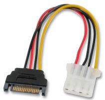 LEAD,MOLEX 4 PIN TO SATA 15 PIN,15CM AK-CBPW03-15