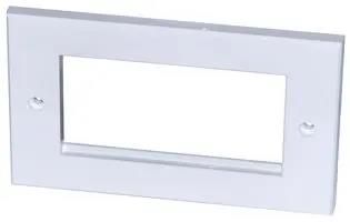FACEPLATE, DUAL GANG, 4 MODULE EURO 008-010-010-70