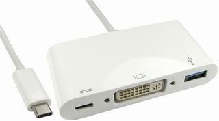 ADAPTER, USB C-DVI-USB3.0,POWER DELIVERY USB3C-DVIUSB-WPD