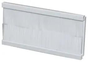 BRUSH STRIP MODULE, WHT, EURO FACEPLATE XBRWHG2