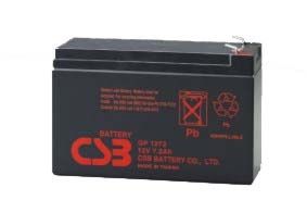 Lead acid battery 12V 7.2Ah F1 Pb AGM VRLA CSB CSB-GP1272F1 4772081010440