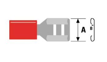 Female Disconnector 4.8mm Red 0.5-1.5mm² (ST-064) RoHS CO/ST-064/BL20 4772081003510