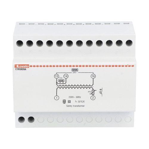 Transformer: mains; 63VA; 230VAC; 12V; 24V; Leads: terminal block LOVATO ELECTRIC CTRS63VA