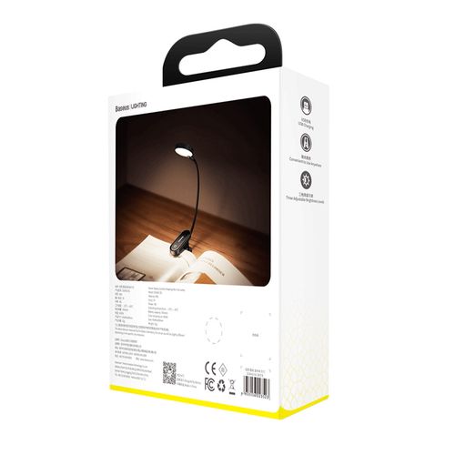 Mini LED Reading Lamp with Clip 3W 4000K, Gray DGRAD-0G 6953156223523
