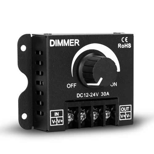 LED strip dimmer PWM 12-24Vdc 30A 360-720W DIMMER-30A