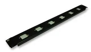 RACK PANEL, PUNCHED 6 IEC, 1U R1268/1UK-719