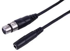LEAD, 6.35 ST SOCKET - XLR-F, 0.5M PLS00799