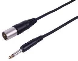 LEAD, XLR-M - 6.35 MONO JACK, 0.5M PLS00867