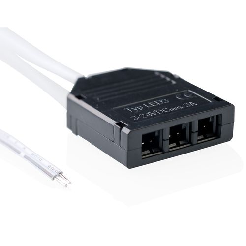 LED connector L813 HUB, 3 sockets, 400cm wire RP-100-B-400CM