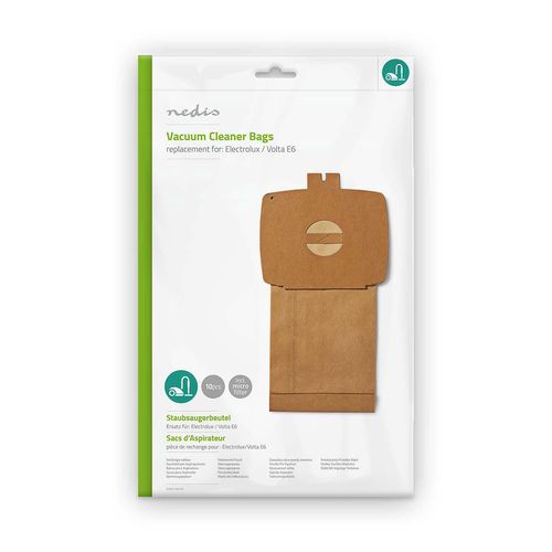 Vacuum Cleaner Bag | 10 pcs | Paper | Most sold for: Electrolux | Brown DUBG110ELE10 5412810284924