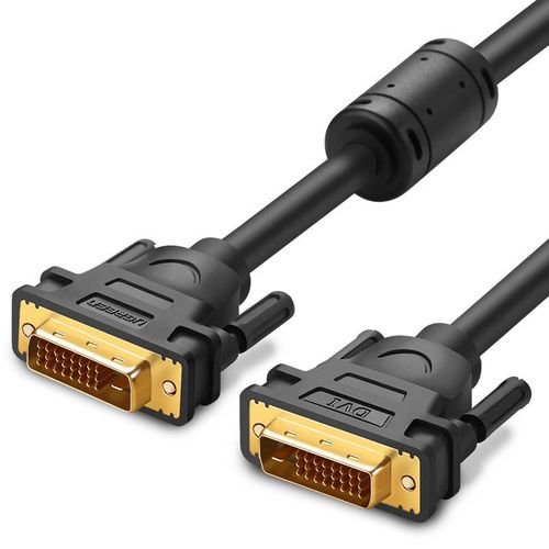 Cable DVI-D - DVI-D (24+1) (2K@60Hz 2560*1600) supports DVI-I 24+5 ports 2m black DV101 UGREEN UGREEN/11604 6957303866045