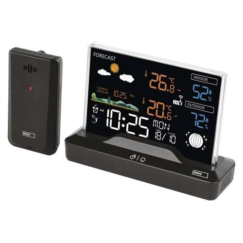 Wireless Digital Weather Station with Outdoor Sensor, Black E8620 8592920136188
