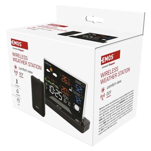 Wireless Digital Weather Station with Outdoor Sensor, Black E8620 8592920136188
