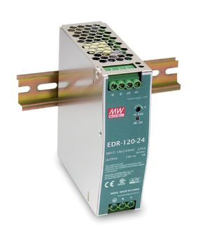 120W single output DIN rail power supply 12V 10A, MEAN WELL EDR-120-12