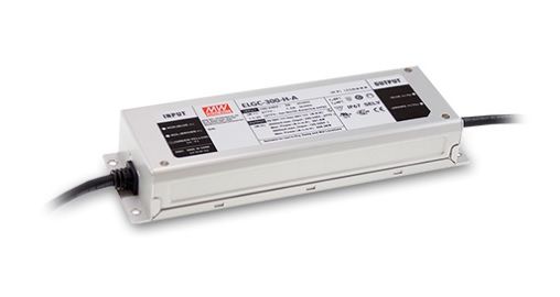 300W constant current LED power 650-2000mA, 116-232V, adjusted, PFC, IP67, MEAN WELL ELGC-300-L-A