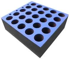FOAM INSERT FOR 25 MICS, 6U M6001