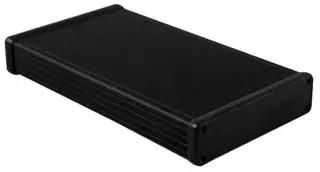 CASE, ALUMINIUM, 31X120X220MM 1455P2202BK