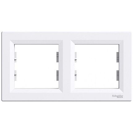 2-gang frame - white, Asfora, Schneider Electric EPH5800221