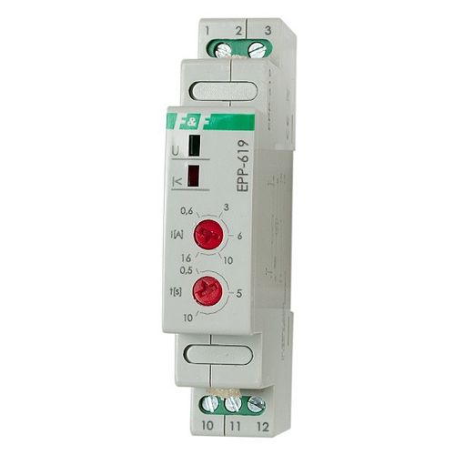 Module: current monitoring relay; AC current; DIN; SPDT; 0.5÷10s EPP-619