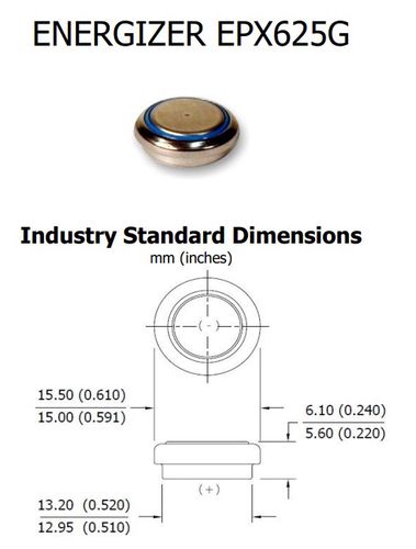 Alkaline Battery LR9 (PX625A) 1.5V 175mAh ENERGIZER EPX625G/ENE 7638900393187